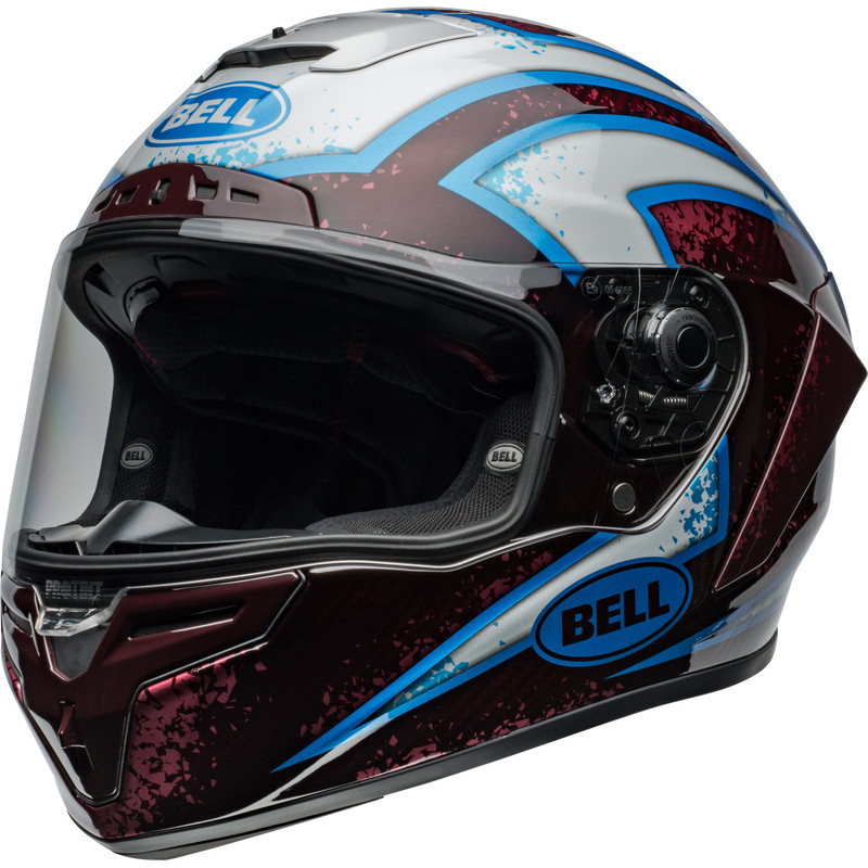 Casque BELL Race Star DLX Flex - Xenon Gloss Red/Silver - Dr Rider