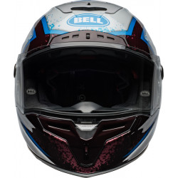 Casque BELL Race Star DLX Flex - Xenon Gloss Red/Silver - Dr Rider