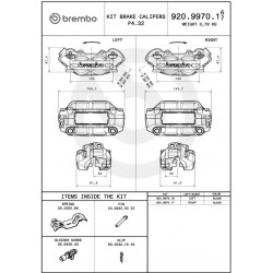 CALIPER PRIME P4.32 100MM FR/R - 17010900 - Dr Rider