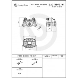 CALIPER PRIME P2.34 REAR BK - 17010905 - Dr Rider