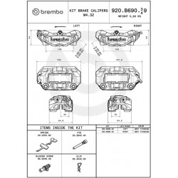 CALIPER PRIME M4.32 100MM FR/L - 17010908 - Dr Rider