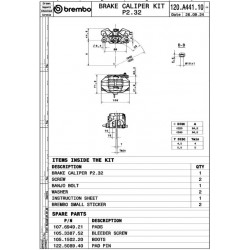 CALIPER UPGRADE GP2-SS 84MM RE - 17010909 - Dr Rider