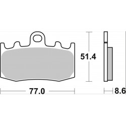 BRAKE PAD LA SINT FR - 17214137 - Dr Rider