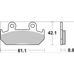 BRAKE PAD SA SINT FR - 17214139 - Dr Rider