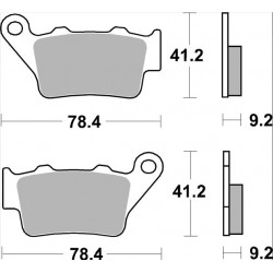 BRAKE PAD TT CAR/CER RR - 17221198 - Dr Rider