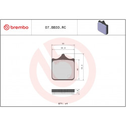 BRAKE PAD RC CAR/CER FR/RR - 17221199 - Dr Rider